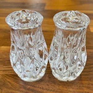 Glass Crystal Clear Salt and Pepper Shakers